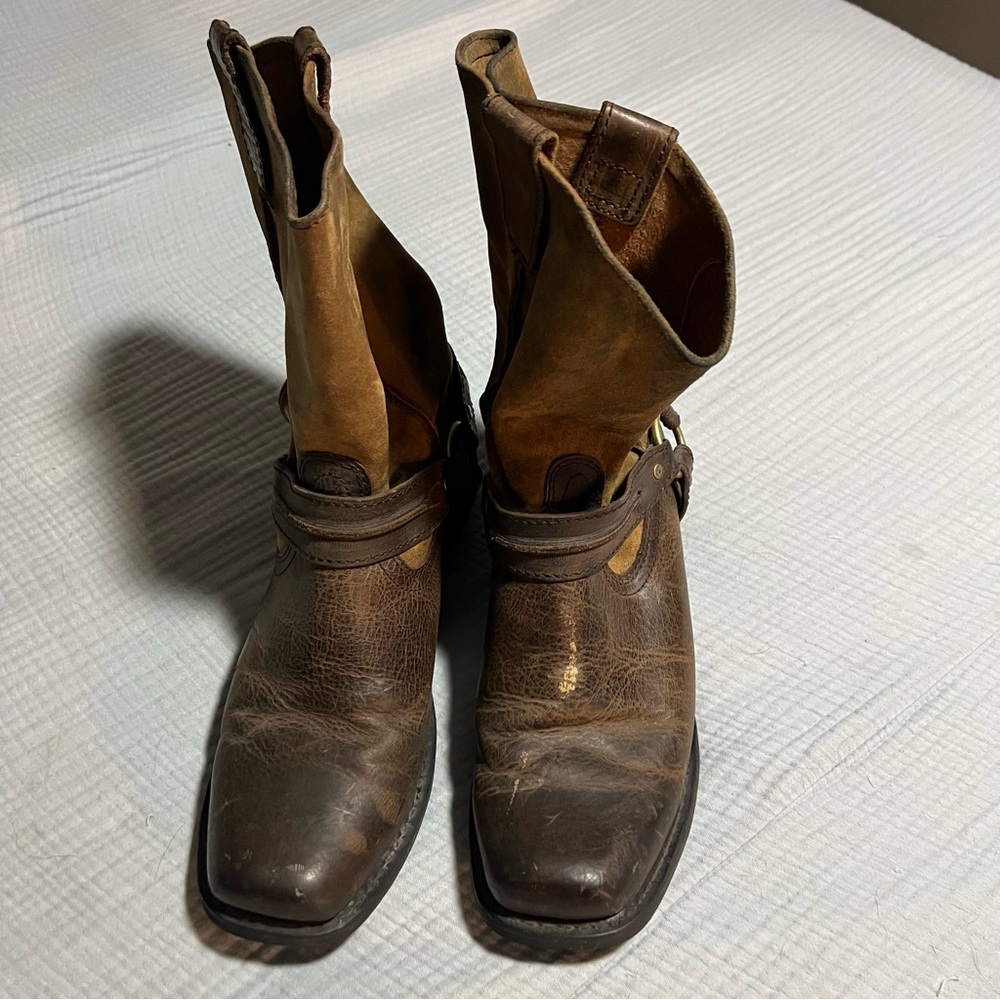 Harley-Davidson Men's Stan Brown 11-Inch Motorcycle Boots, Rough Upper 93154